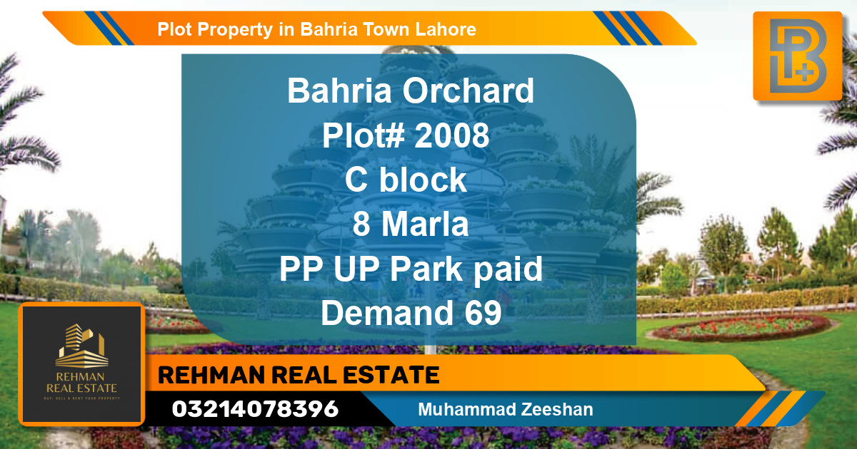 Residential Plot for Sale in Bahria Town, Lahore - (BP-74605)