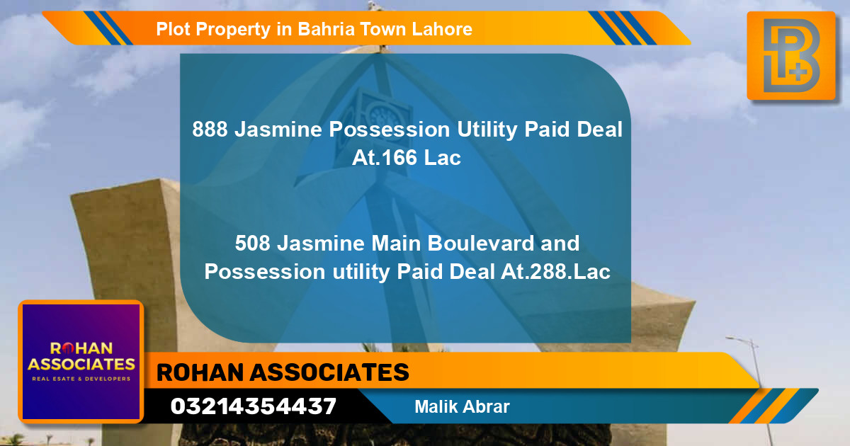 Residential Plot for Sale in Bahria Town, Lahore - (BP-74688)