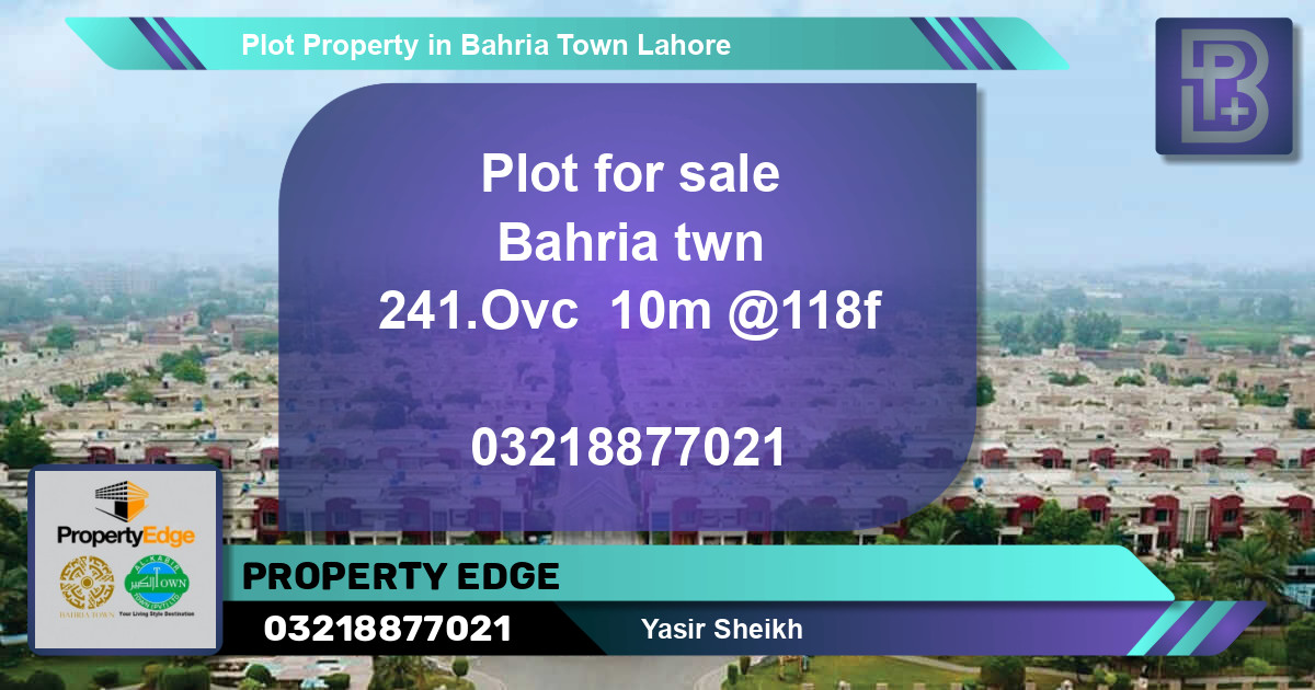Residential Plot for Sale in Bahria Town, Lahore - (BP-74748)