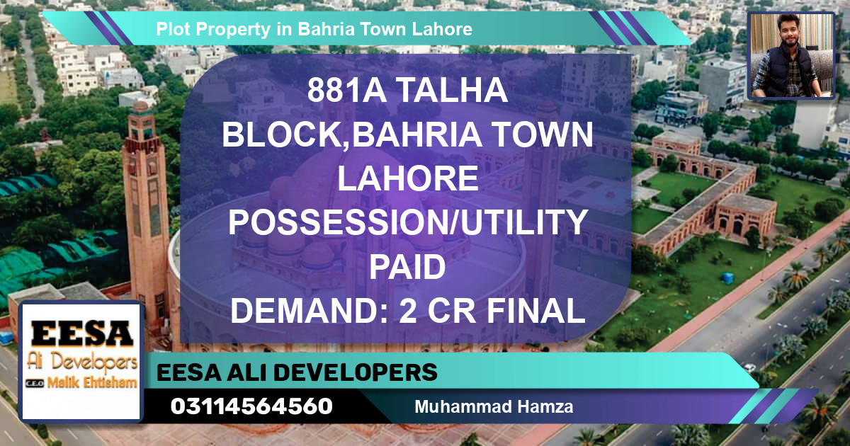 Residential Plot for Sale in Bahria Town, Lahore - (BP-74760)