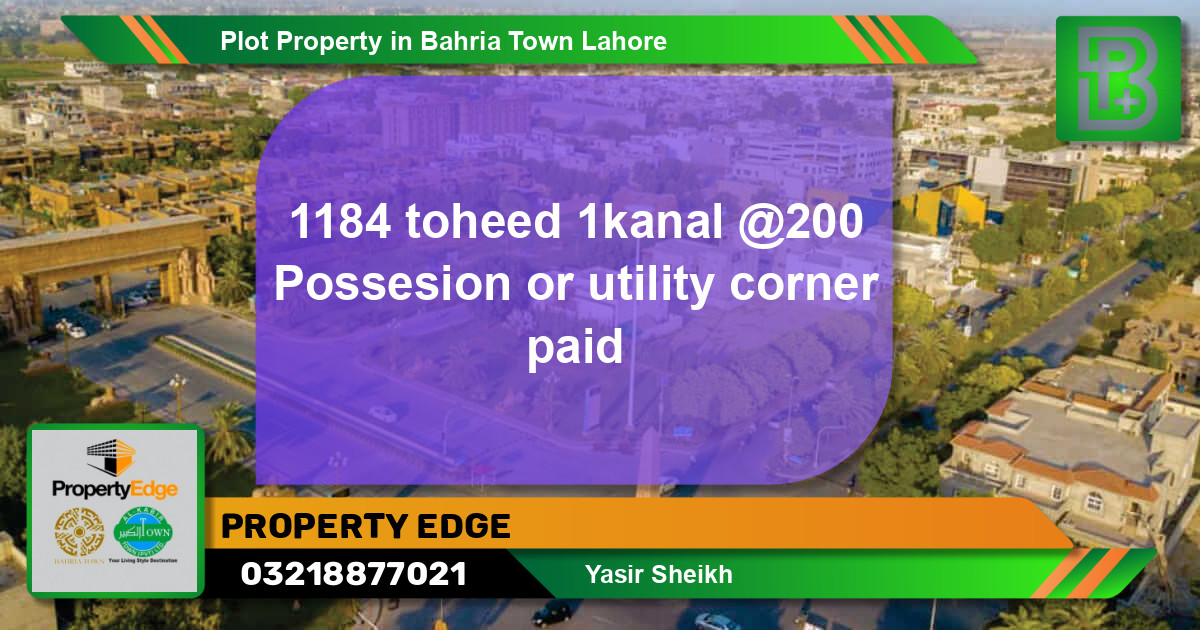 Residential Plot for Sale in Bahria Town, Lahore - (BP-74761)