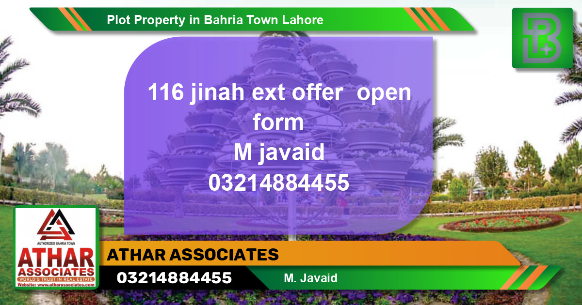 Residential Plot for Sale in Bahria Town, Lahore - (BP-74769)