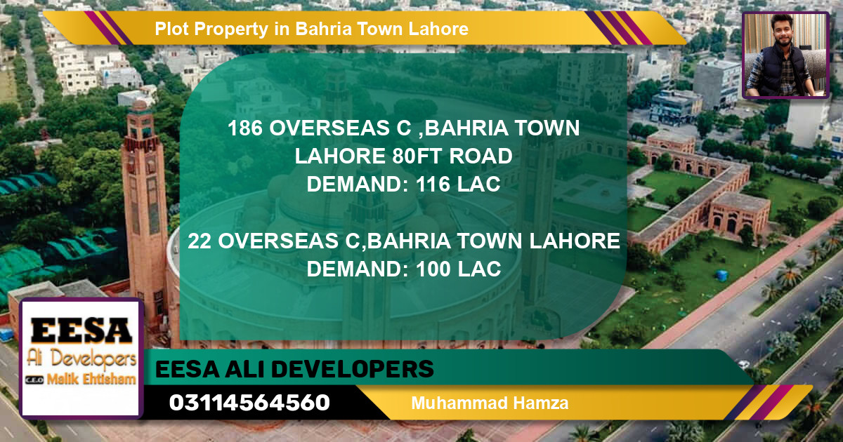 Residential Plot for Sale in Bahria Town, Lahore - (BP-74781)