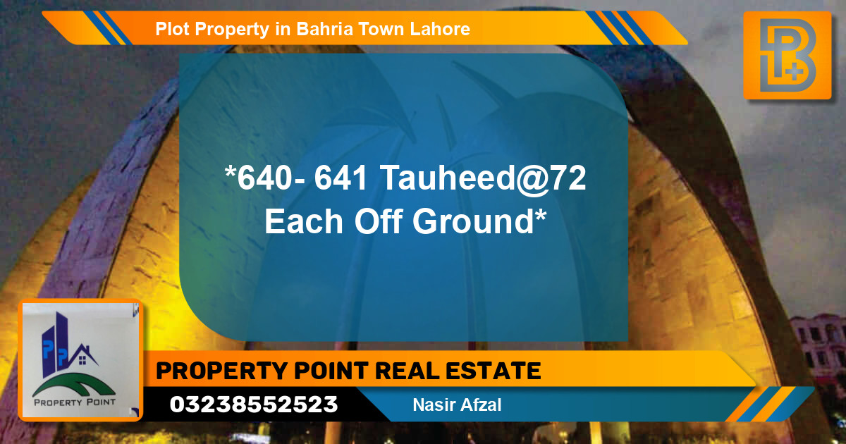 Residential Plot for Sale in Bahria Town, Lahore - (BP-74782)