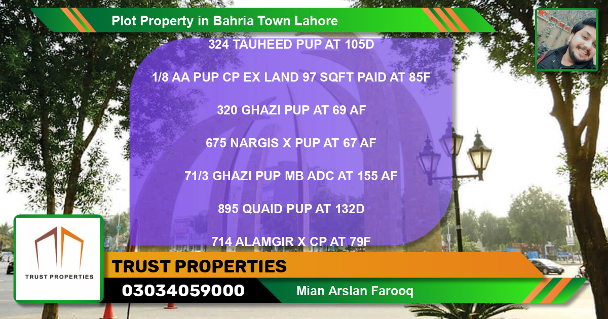 Residential Plot for Sale in Bahria Town, Lahore - (BP-74793)