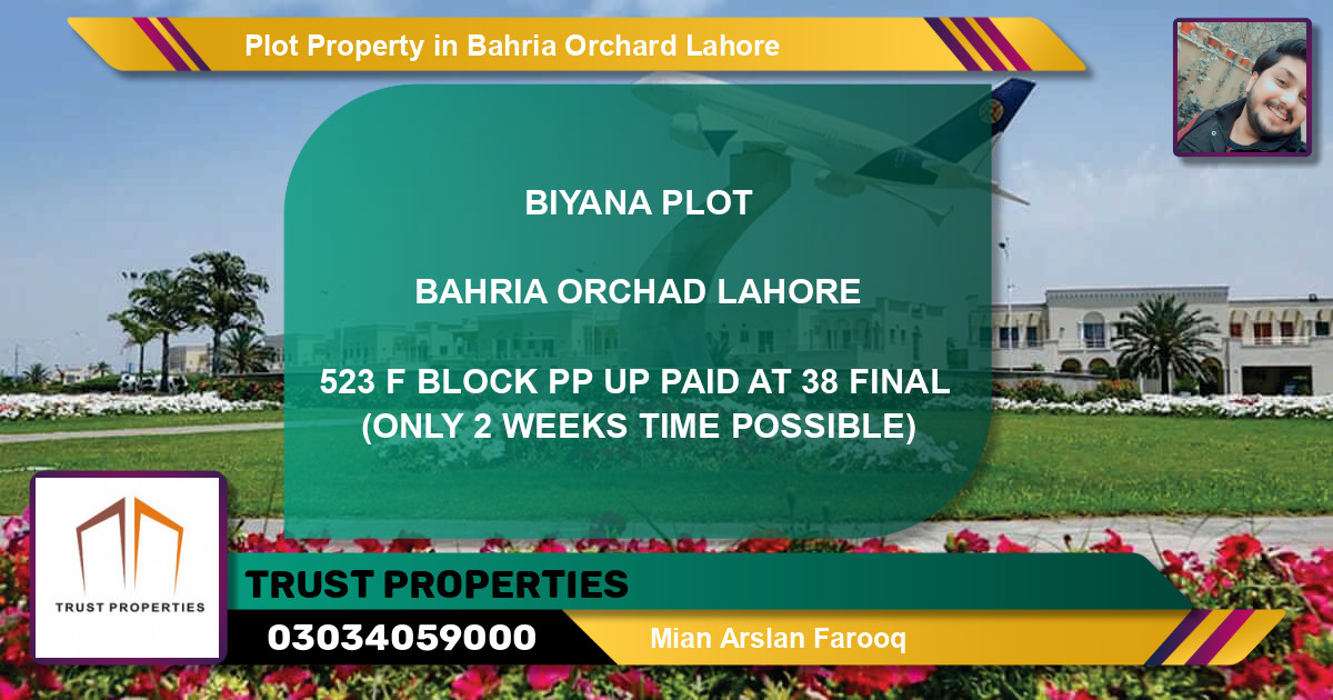 Residential Plot for Sale in Bahria Orchard, Lahore - (BP-74797)