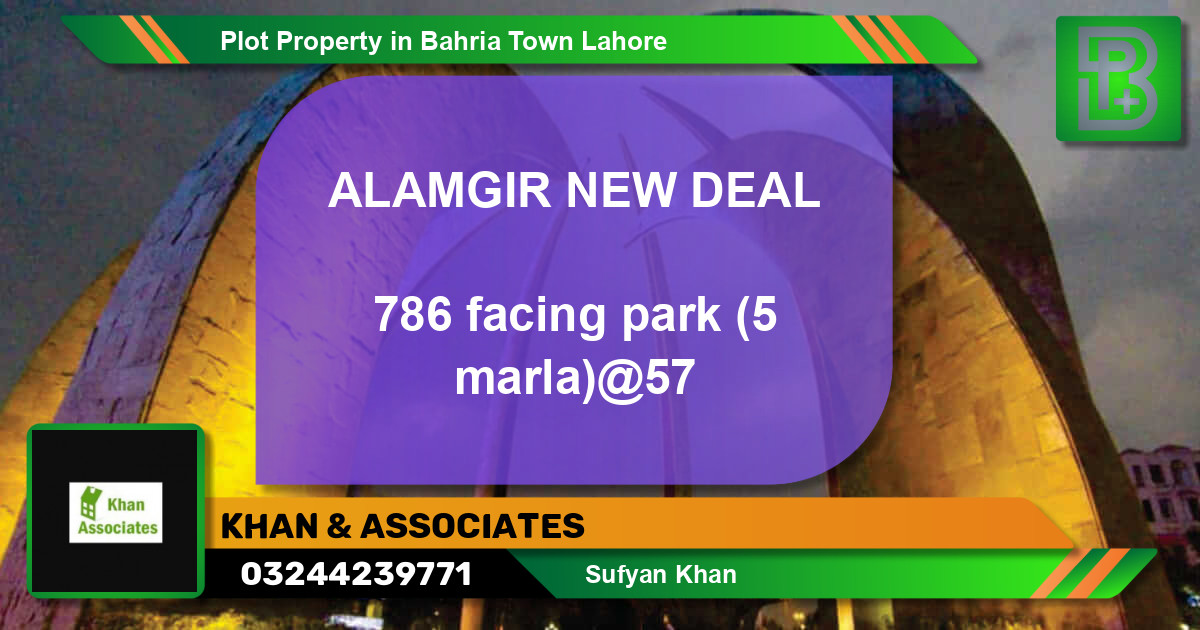 Residential Plot for Sale in Bahria Town, Lahore - (BP-74800)
