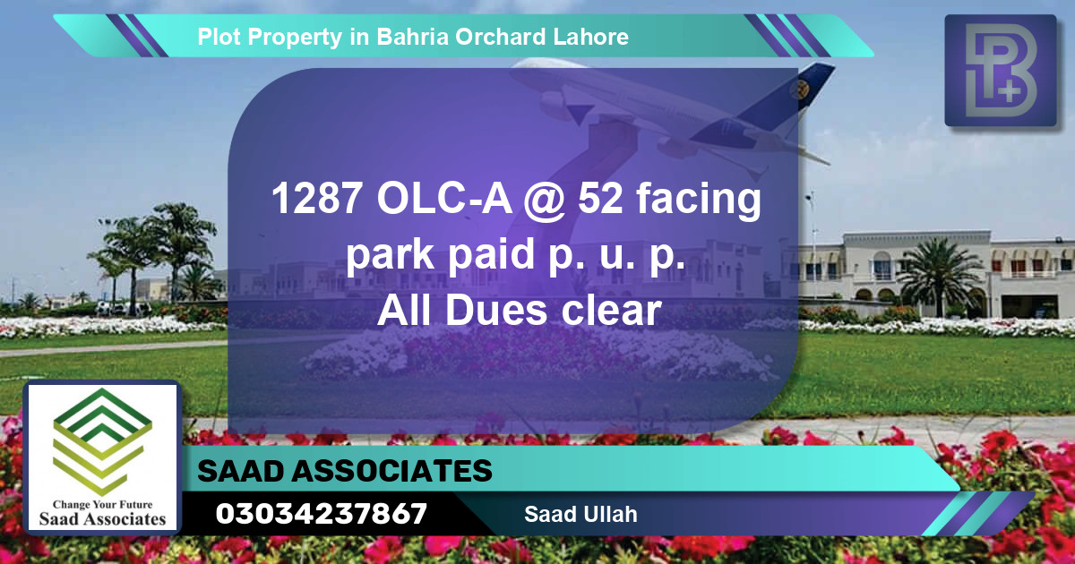 Residential Plot for Sale in Bahria Orchard, Lahore - (BP-74818)