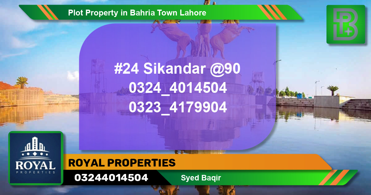 Residential Plot for Sale in Bahria Town, Lahore - (BP-74836)