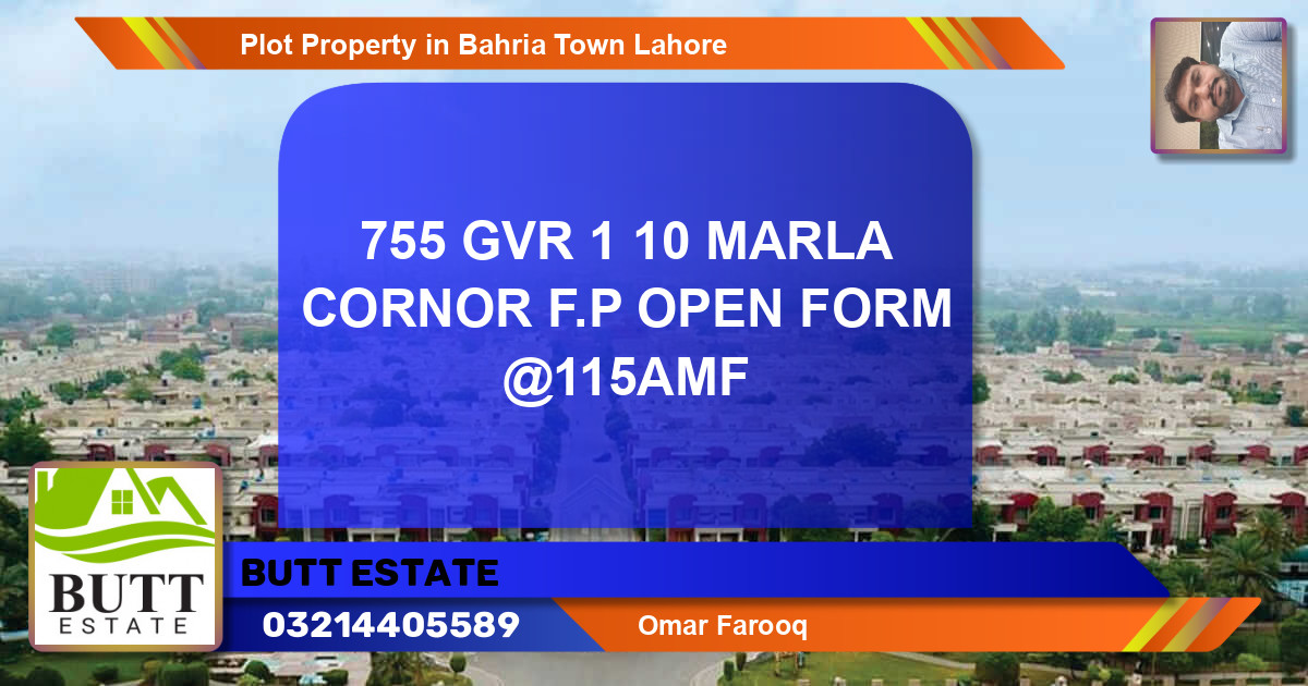 Residential Plot for Sale in Bahria Town, Lahore - (BP-74851)