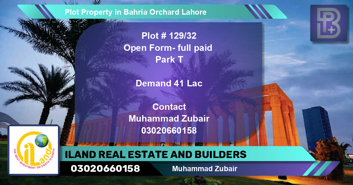 Residential Plot for Sale in Bahria Orchard, Lahore - (BP-74893)