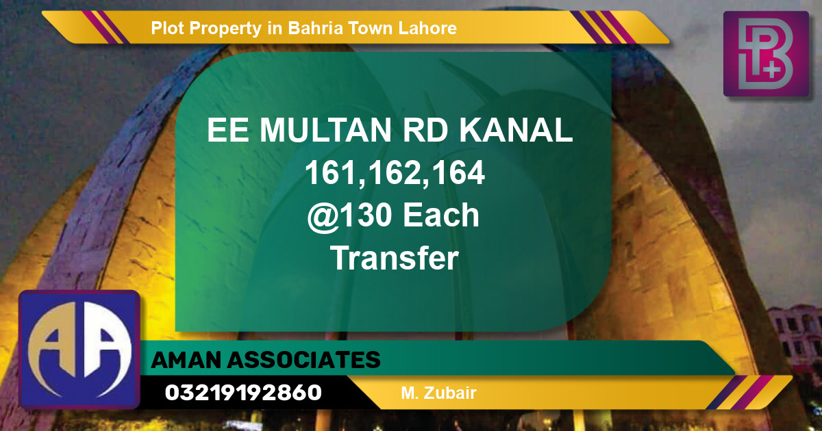 Residential Plot for Sale in Bahria Town, Lahore - (BP-74936)
