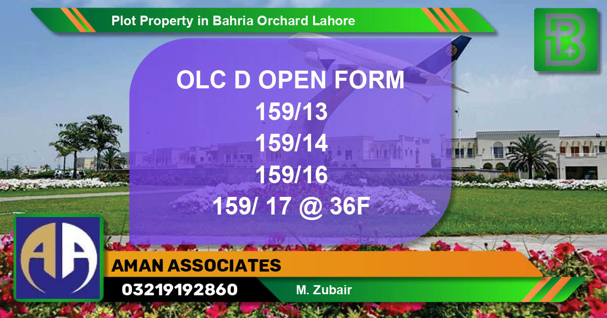 Residential Plot for Sale in Bahria Orchard, Lahore - (BP-74939)