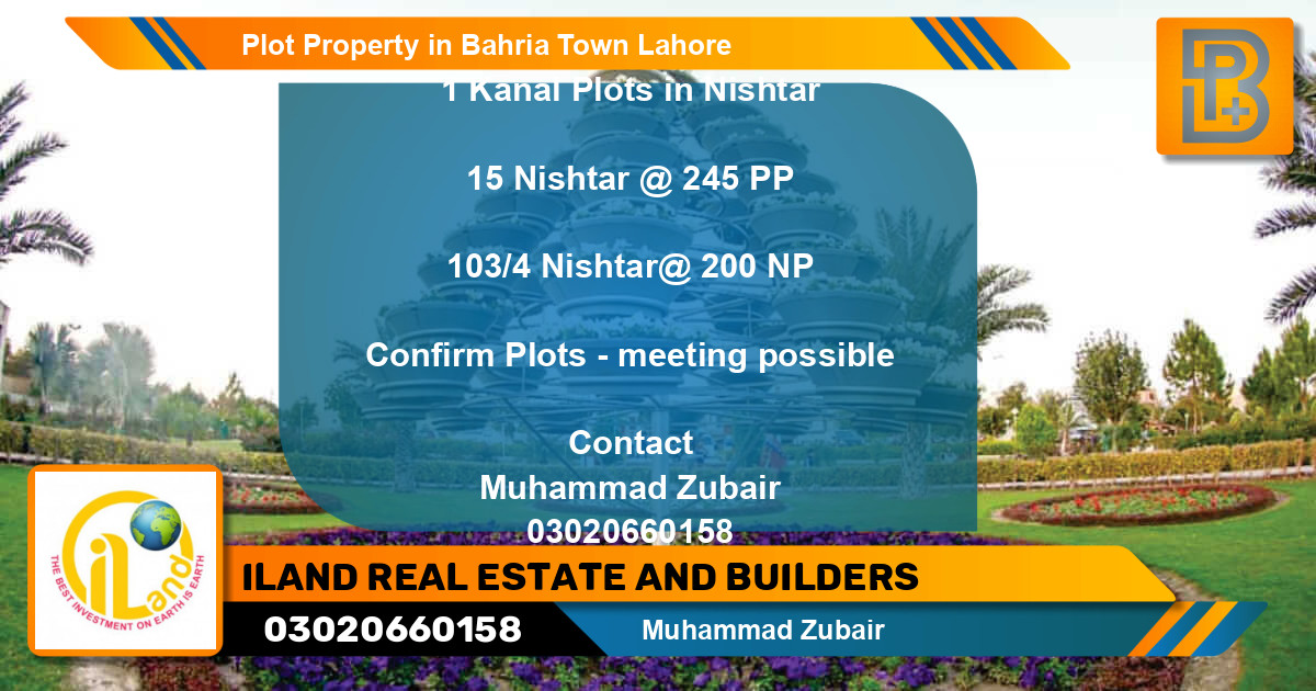 Residential Plot for Sale in Bahria Town, Lahore - (BP-74949)