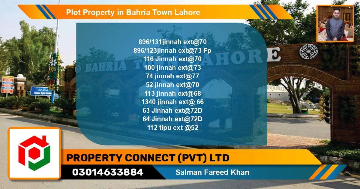 Residential Plot for Sale in Bahria Town, Lahore - (BP-74972)