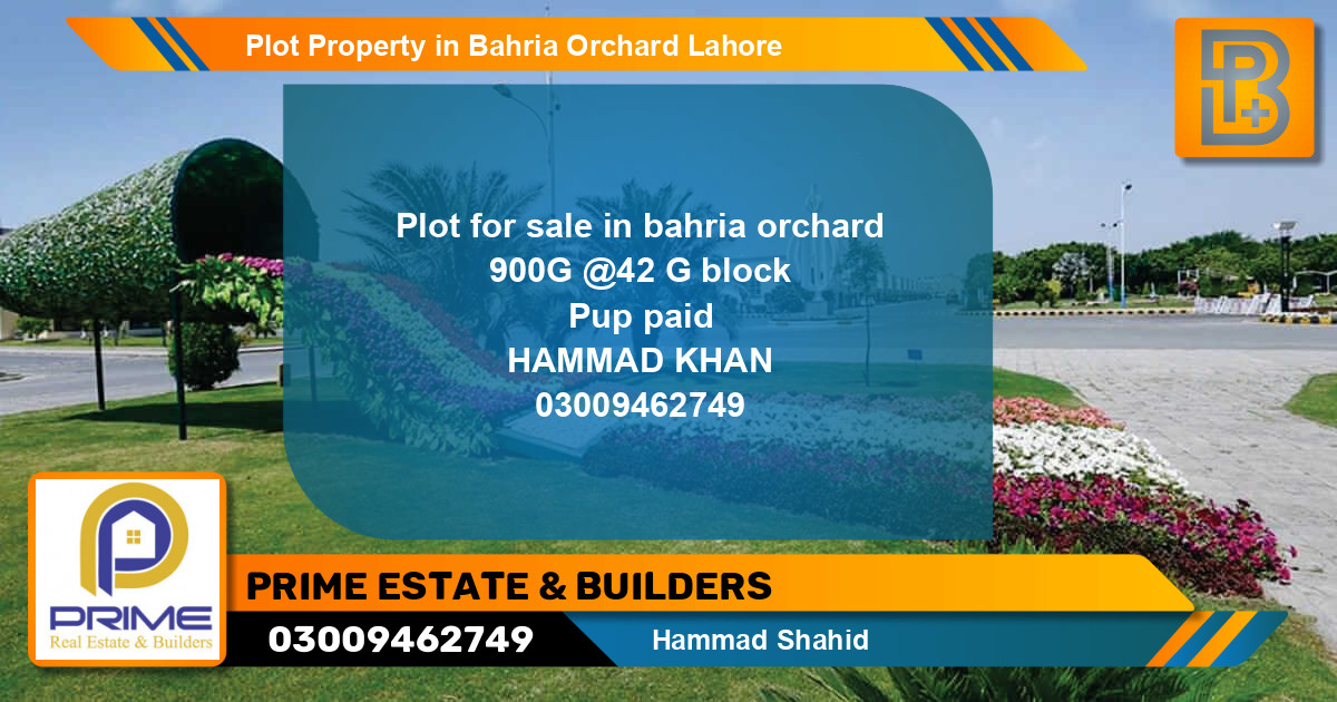 Residential Plot for Sale in Bahria Orchard, Lahore - (BP-75012)