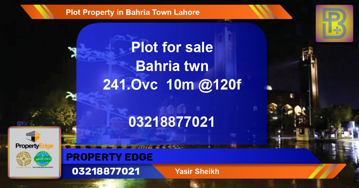 Residential Plot for Sale in Bahria Town, Lahore - (BP-75055)