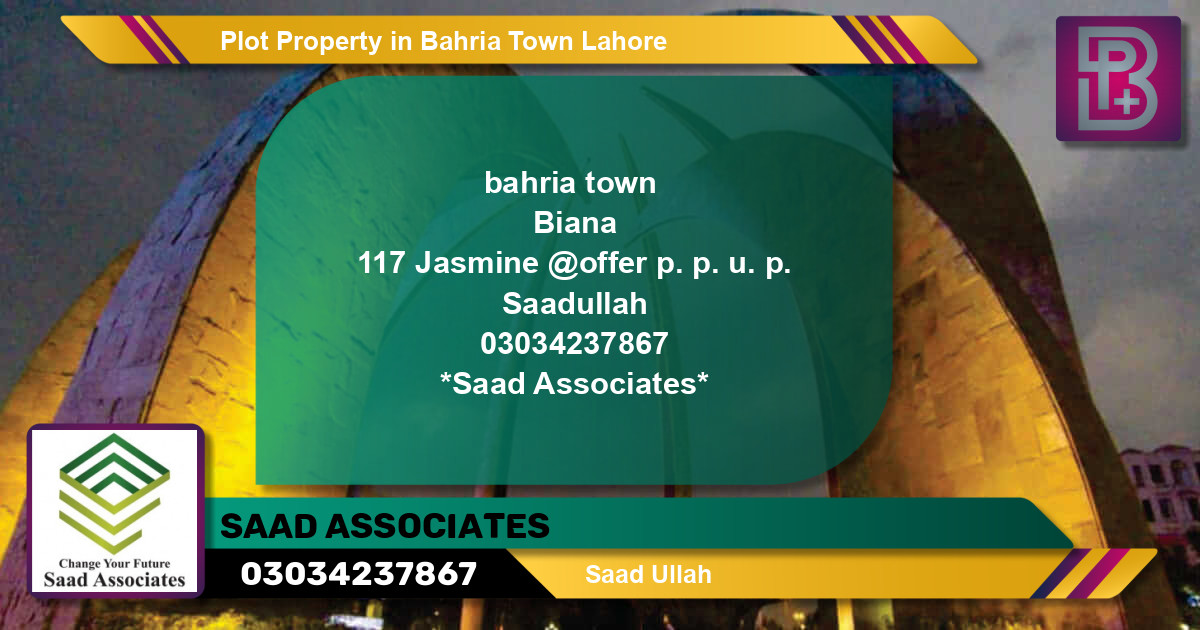 Residential Plot for Sale in Bahria Town, Lahore - (BP-75094)