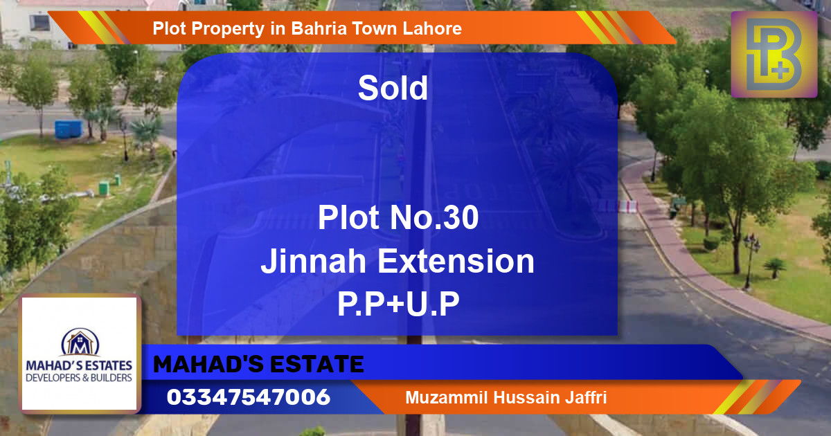 Residential Plot for Sale in Bahria Town, Lahore - (BP-75114)