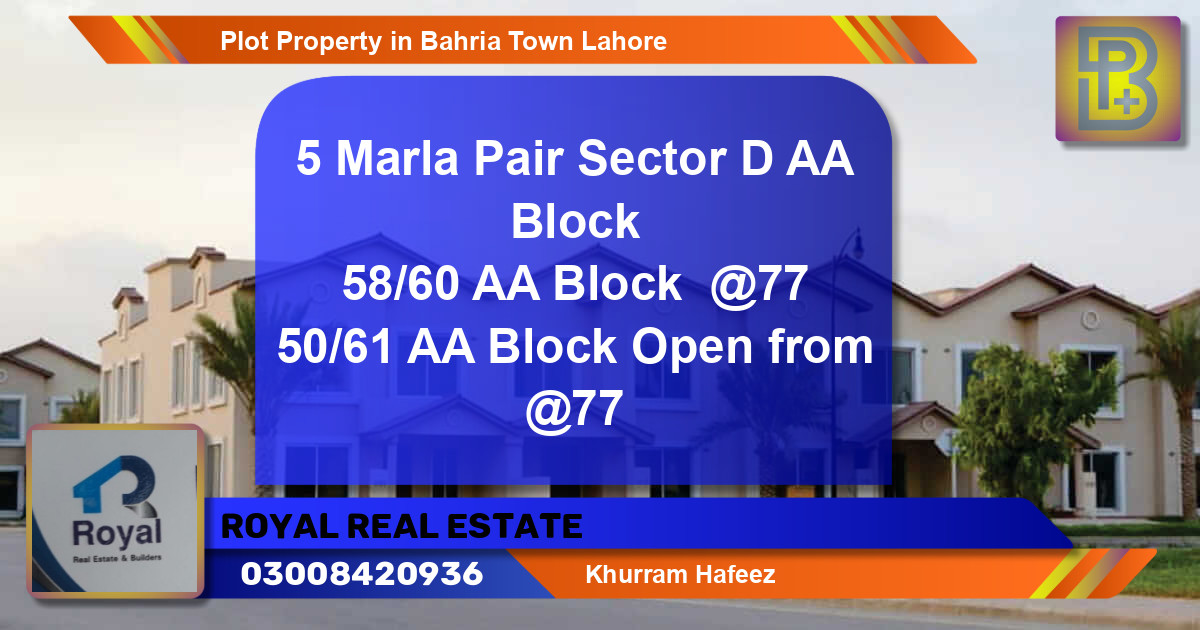 Residential Plot for Sale in Bahria Town, Lahore - (BP-75117)