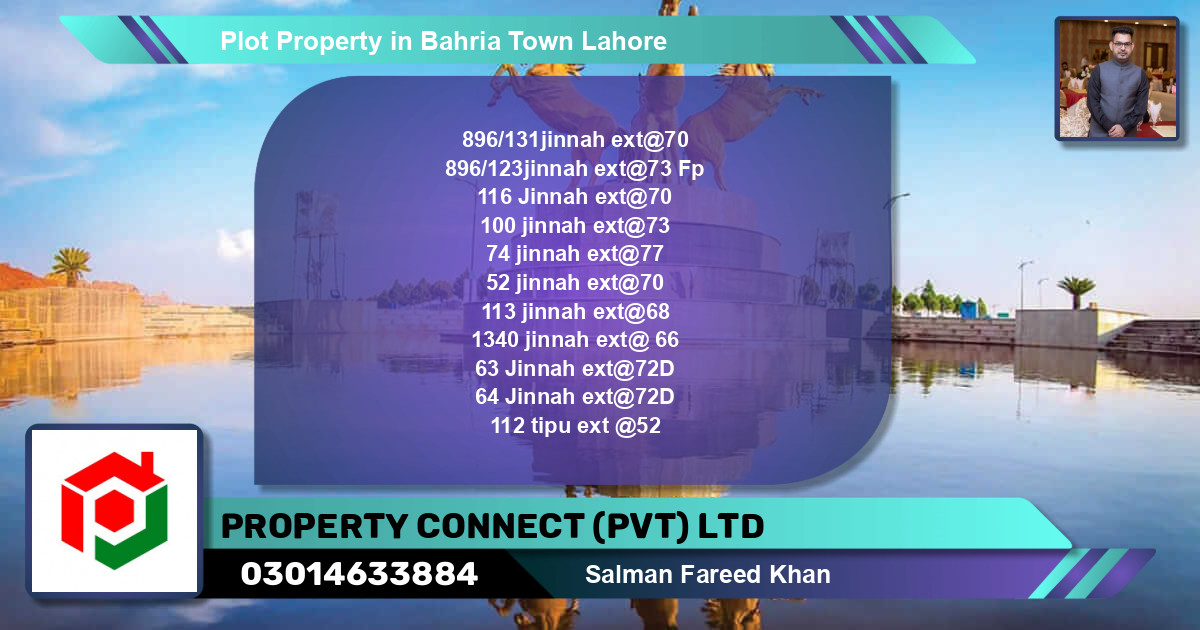 Residential Plot for Sale in Bahria Town, Lahore - (BP-75123)