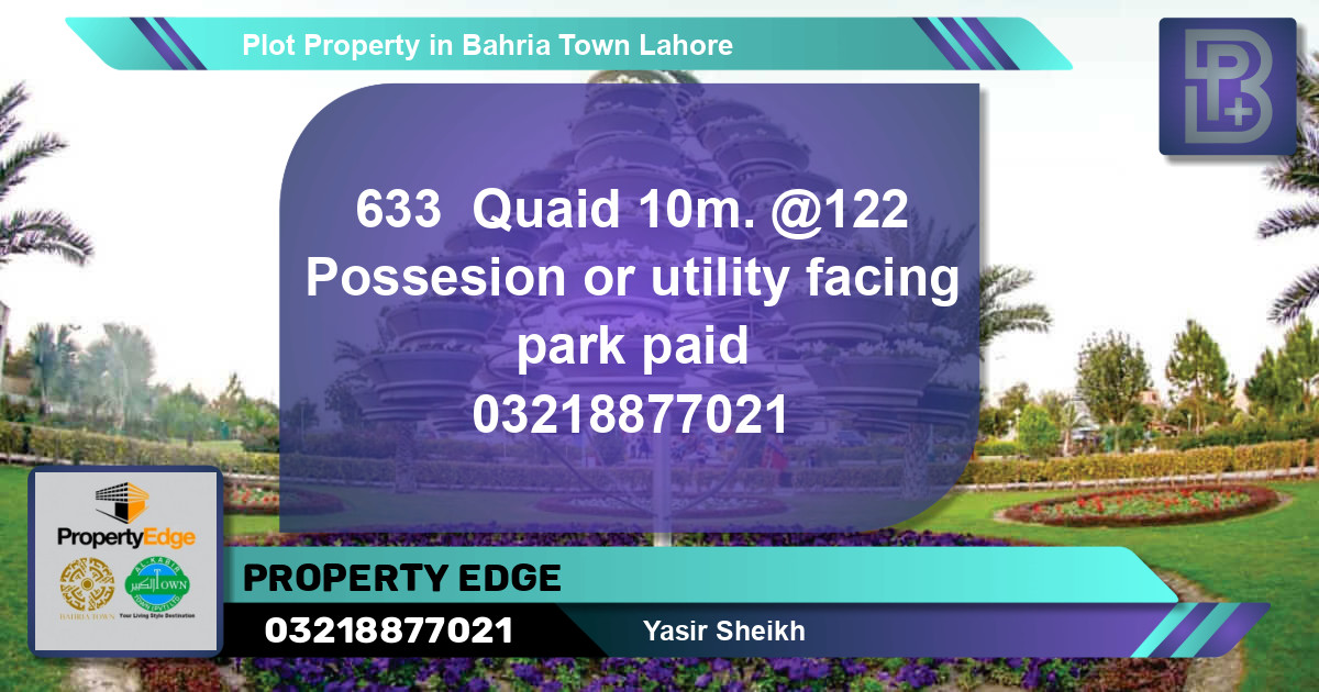 Residential Plot for Sale in Bahria Town, Lahore - (BP-75167)