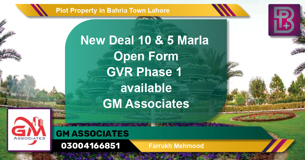 Residential Plot for Sale in Bahria Town, Lahore - (BP-75233)
