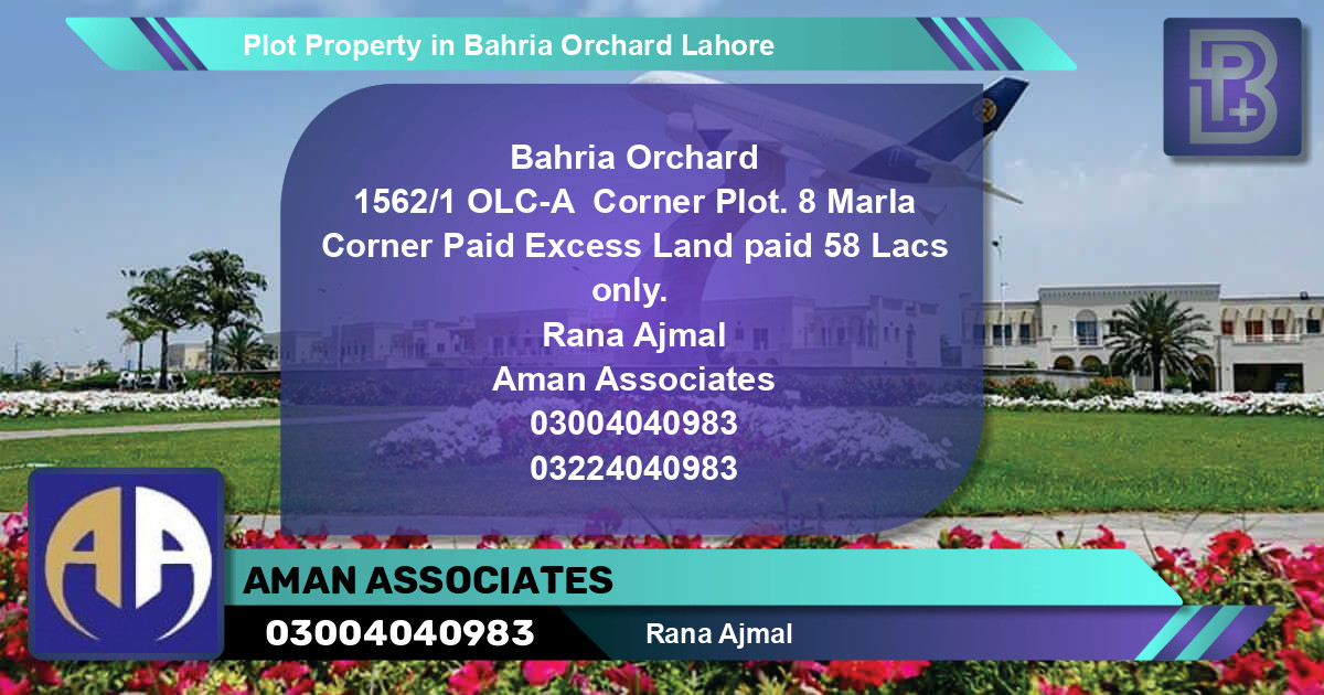 Residential Plot for Sale in Bahria Orchard, Lahore - (BP-75268)