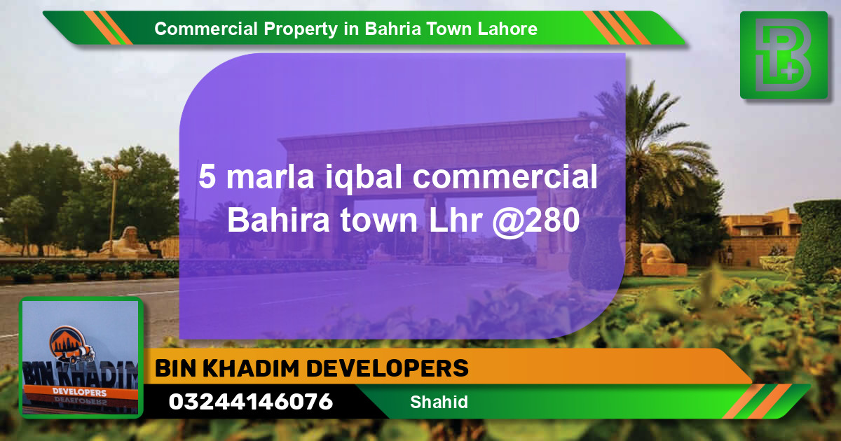 Commercial Property for Sale in Bahria Town, Lahore - (BP-75334)