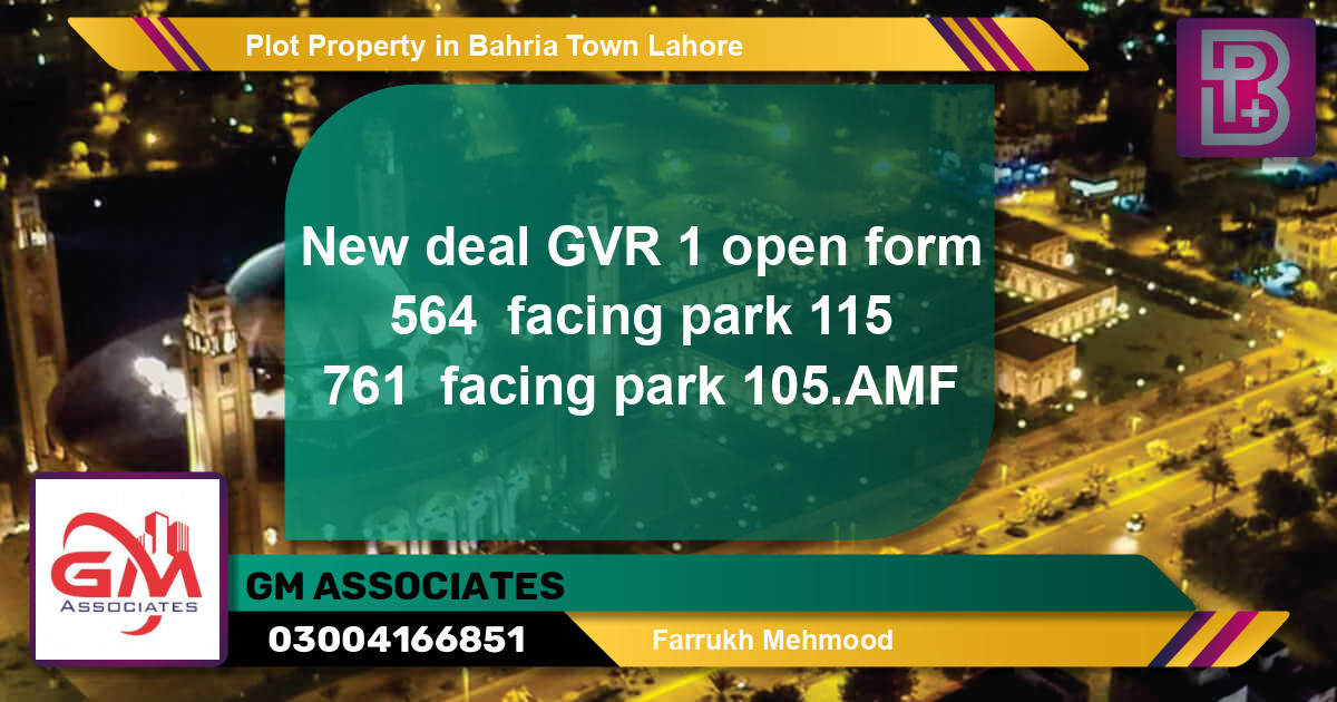 Residential Plot for Sale in Bahria Town, Lahore - (BP-75337)