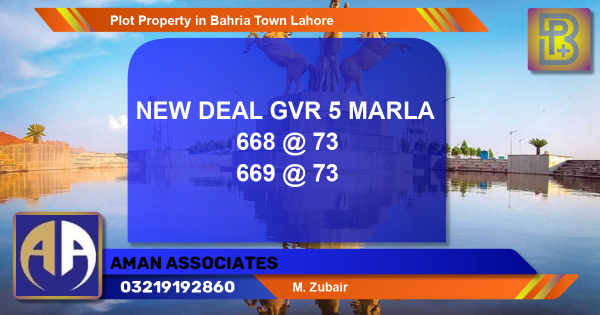 Residential Plot for Sale in Bahria Town, Lahore - (BP-75413)