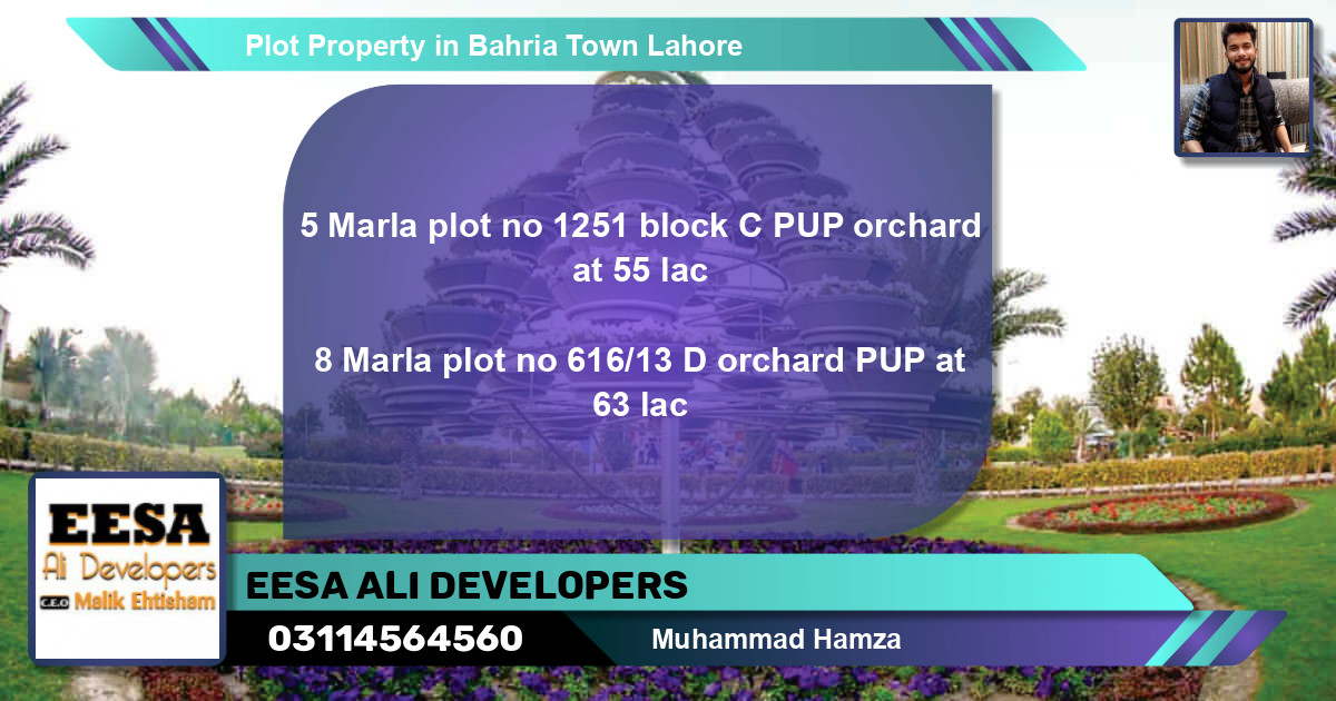 Residential Plot for Sale in Bahria Town, Lahore - (BP-75414)