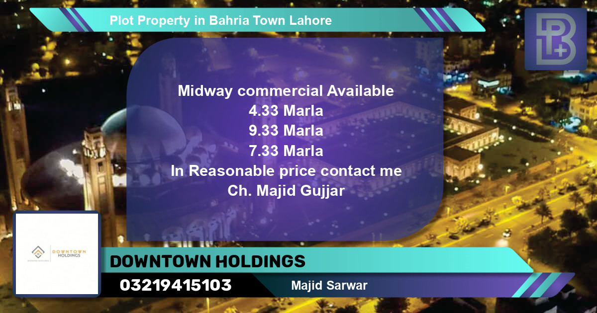Commercial Plot for Sale in Bahria Town, Lahore - (BP-75435)