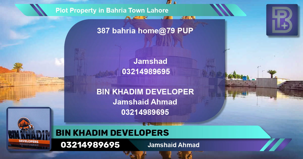Residential Plot for Sale in Bahria Town, Lahore - (BP-75469)