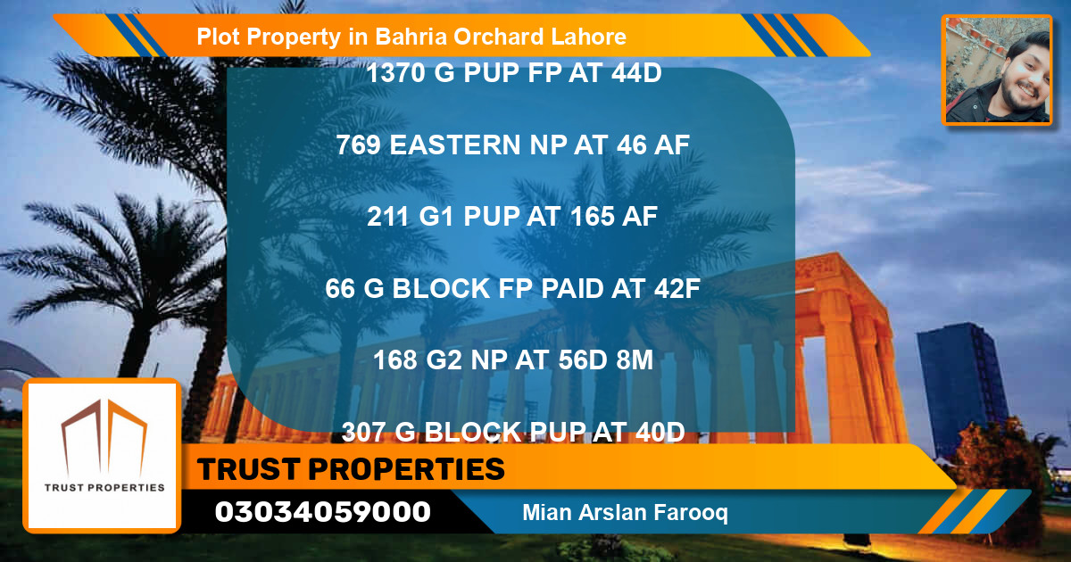 Residential Plot for Sale in Bahria Orchard, Lahore - (BP-75475)