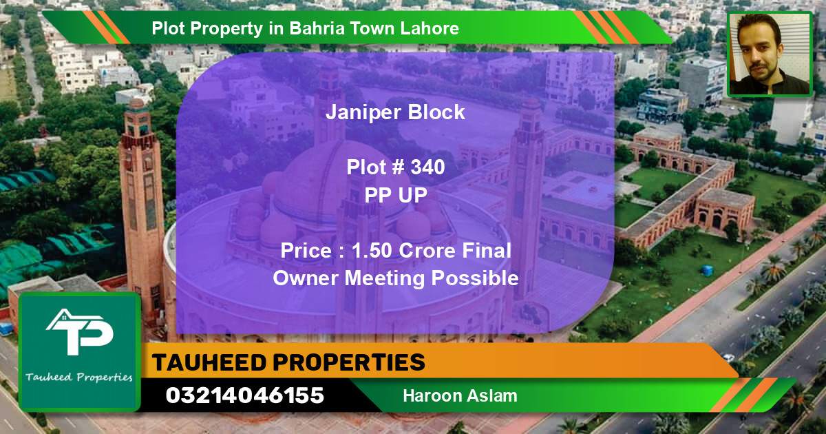 Residential Plot for Sale in Bahria Town, Lahore - (BP-75490)