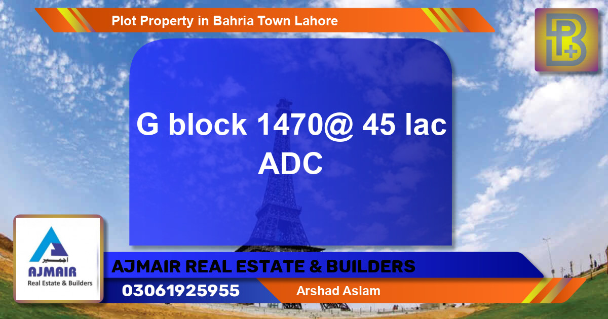 Residential Plot for Sale in Bahria Town, Lahore - (BP-75504)