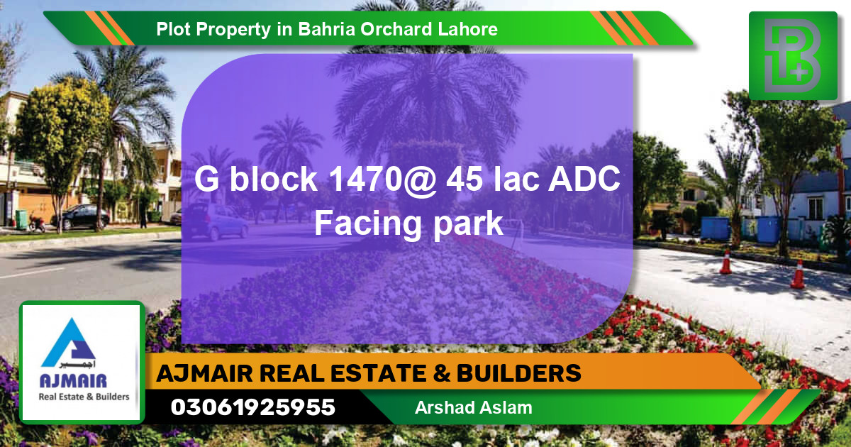 Residential Plot for Sale in Bahria Orchard, Lahore - (BP-75505)