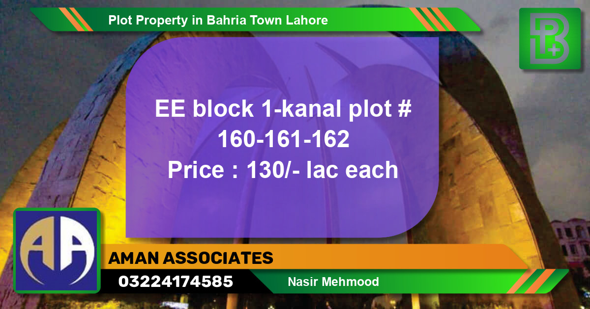 Residential Plot for Sale in Bahria Town, Lahore - (BP-75528)