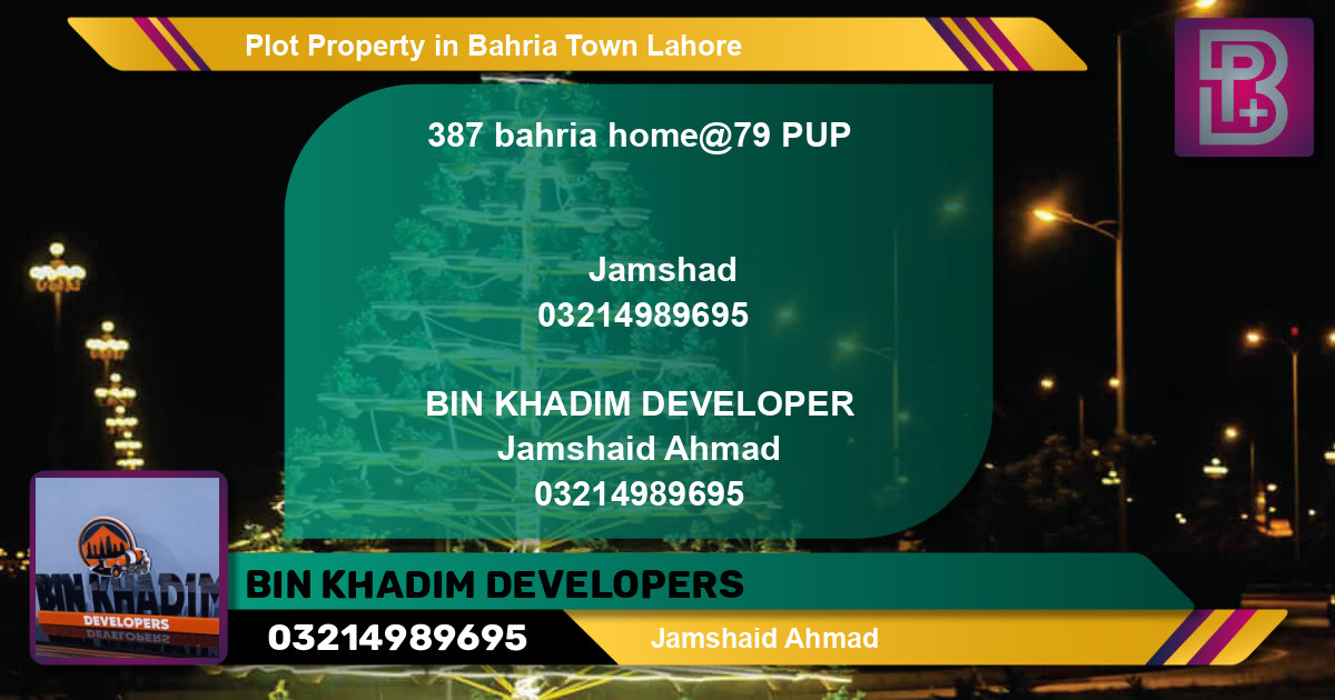 Residential Plot for Sale in Bahria Town, Lahore - (BP-75533)