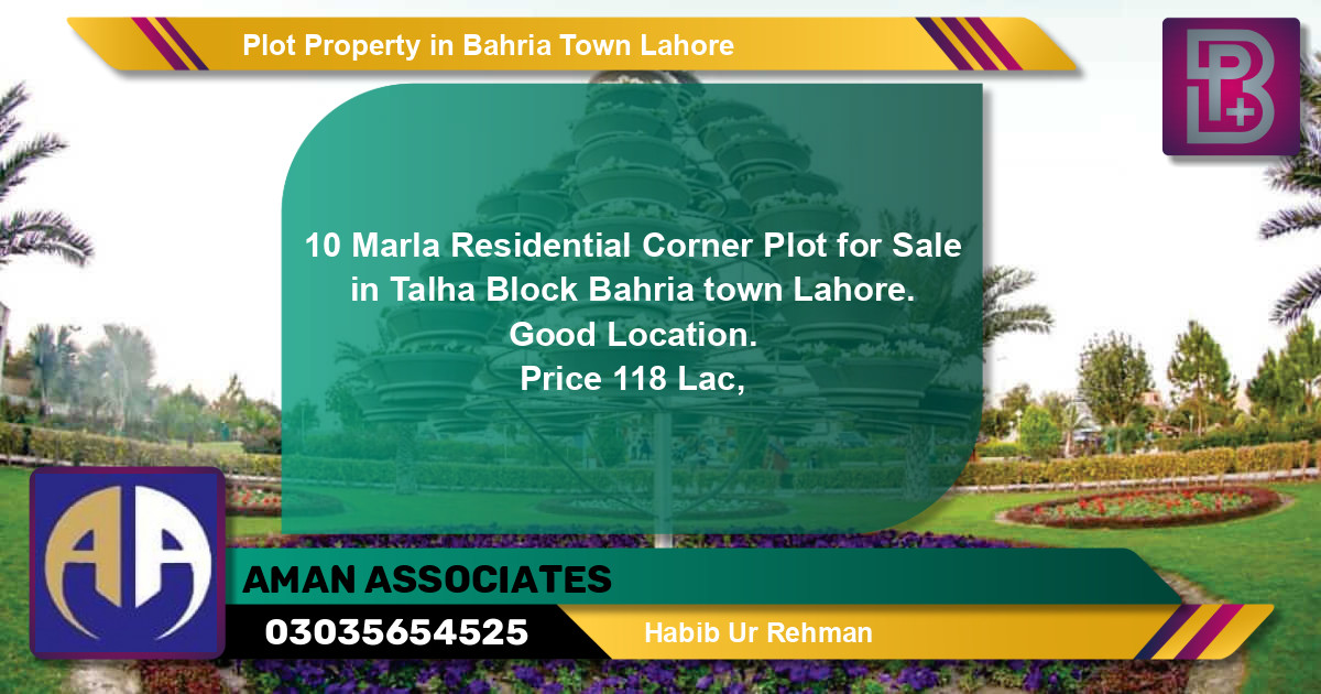 Residential Plot for Sale in Bahria Town, Lahore - (BP-75588)