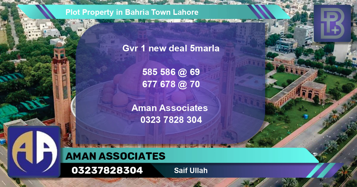 Residential Plot for Sale in Bahria Town, Lahore - (BP-75596)