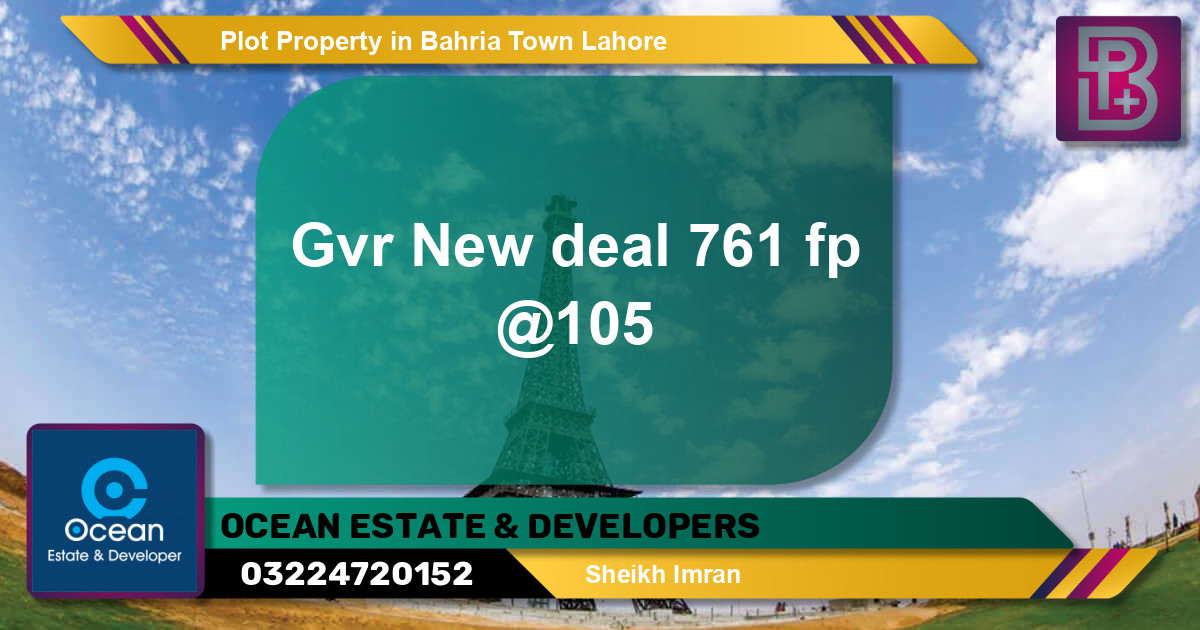 Residential Plot for Sale in Bahria Town, Lahore - (BP-75655)