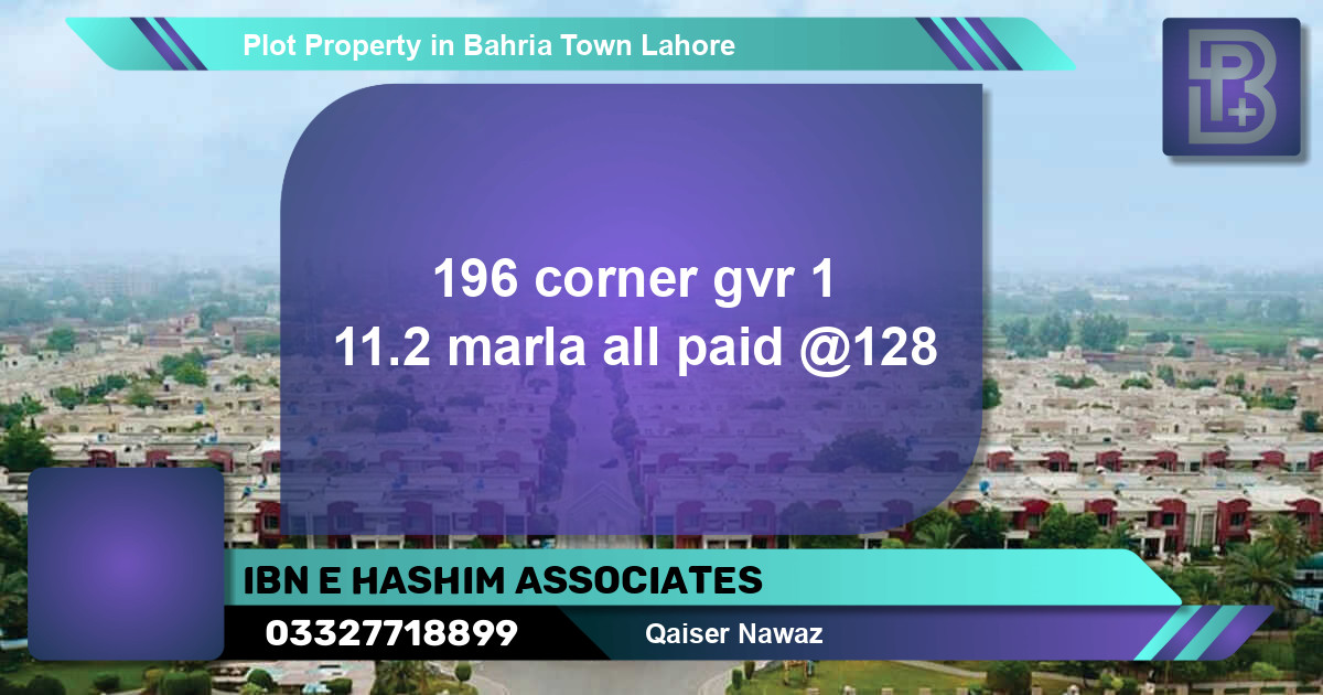 Residential Plot for Sale in Bahria Town, Lahore - (BP-75656)