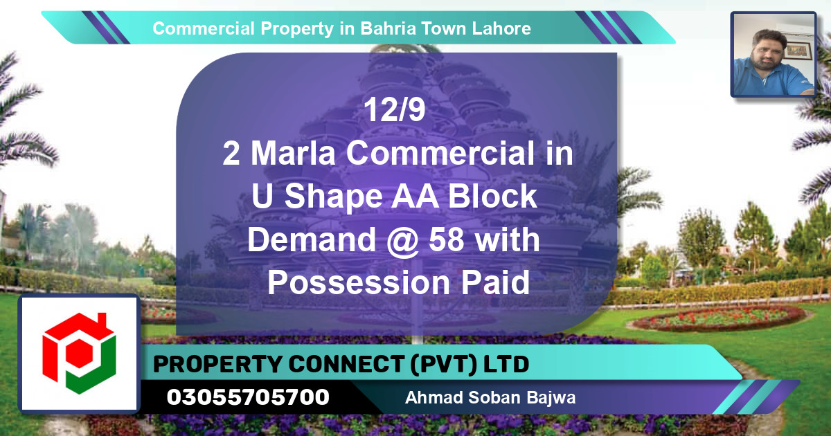 Commercial Property for Sale in Bahria Town, Lahore - (BP-75659)