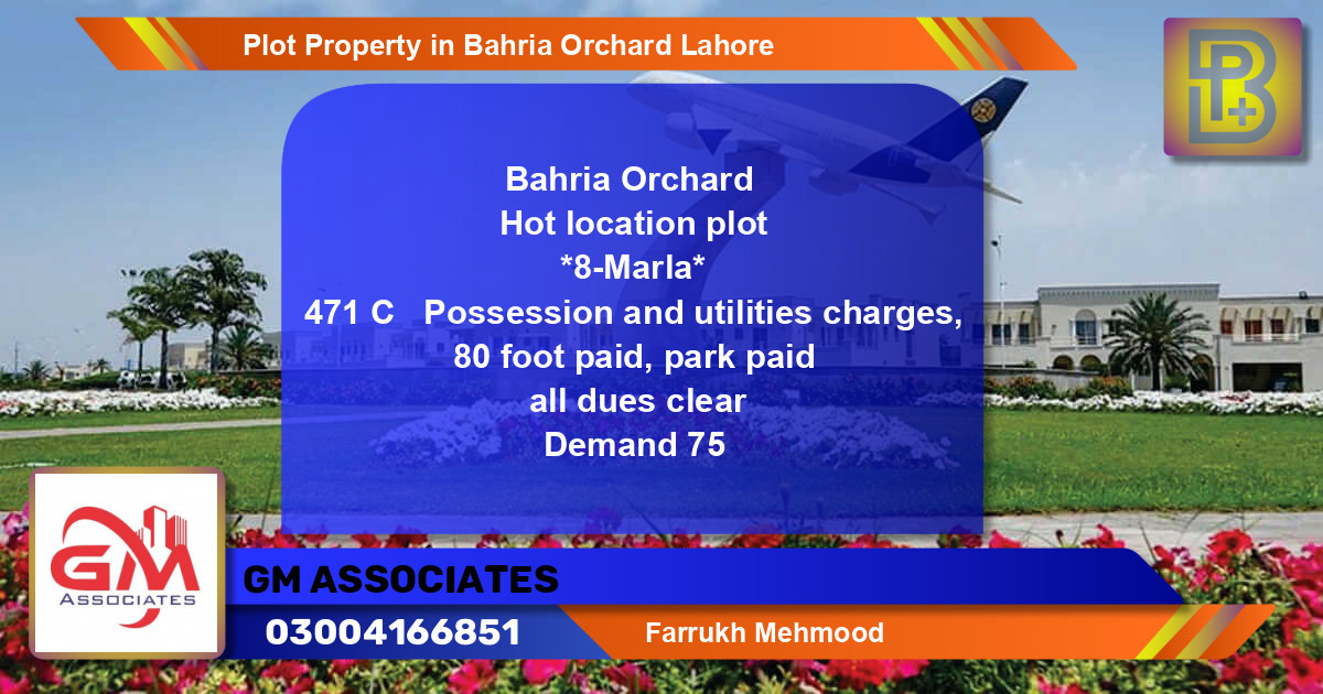 Residential Plot for Sale in Bahria Orchard, Lahore - (BP-75672)