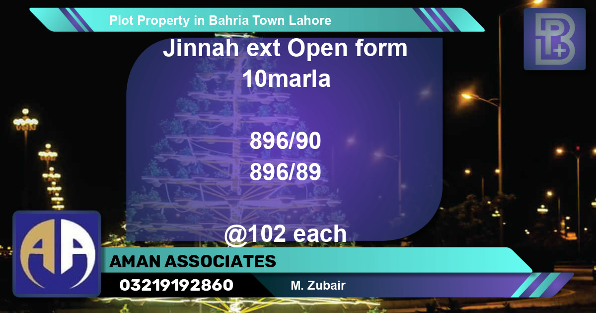 Residential Plot for Sale in Bahria Town, Lahore - (BP-75679)