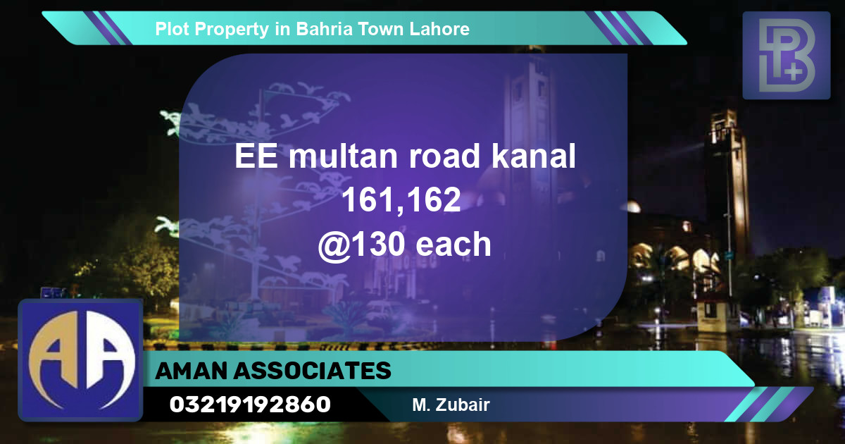 Residential Plot for Sale in Bahria Town, Lahore - (BP-75681)