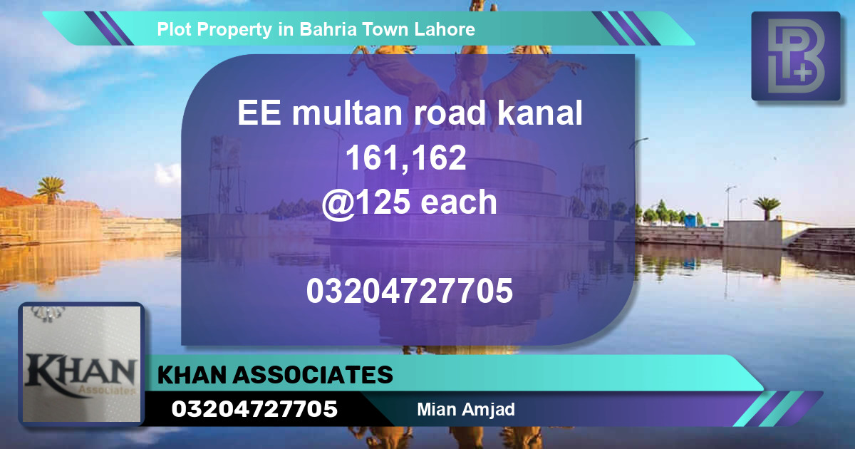 Residential Plot for Sale in Bahria Town, Lahore - (BP-75687)