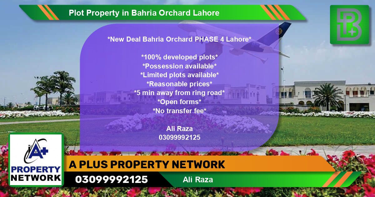 Residential Plot for Sale in Bahria Orchard, Lahore - (BP-75723)